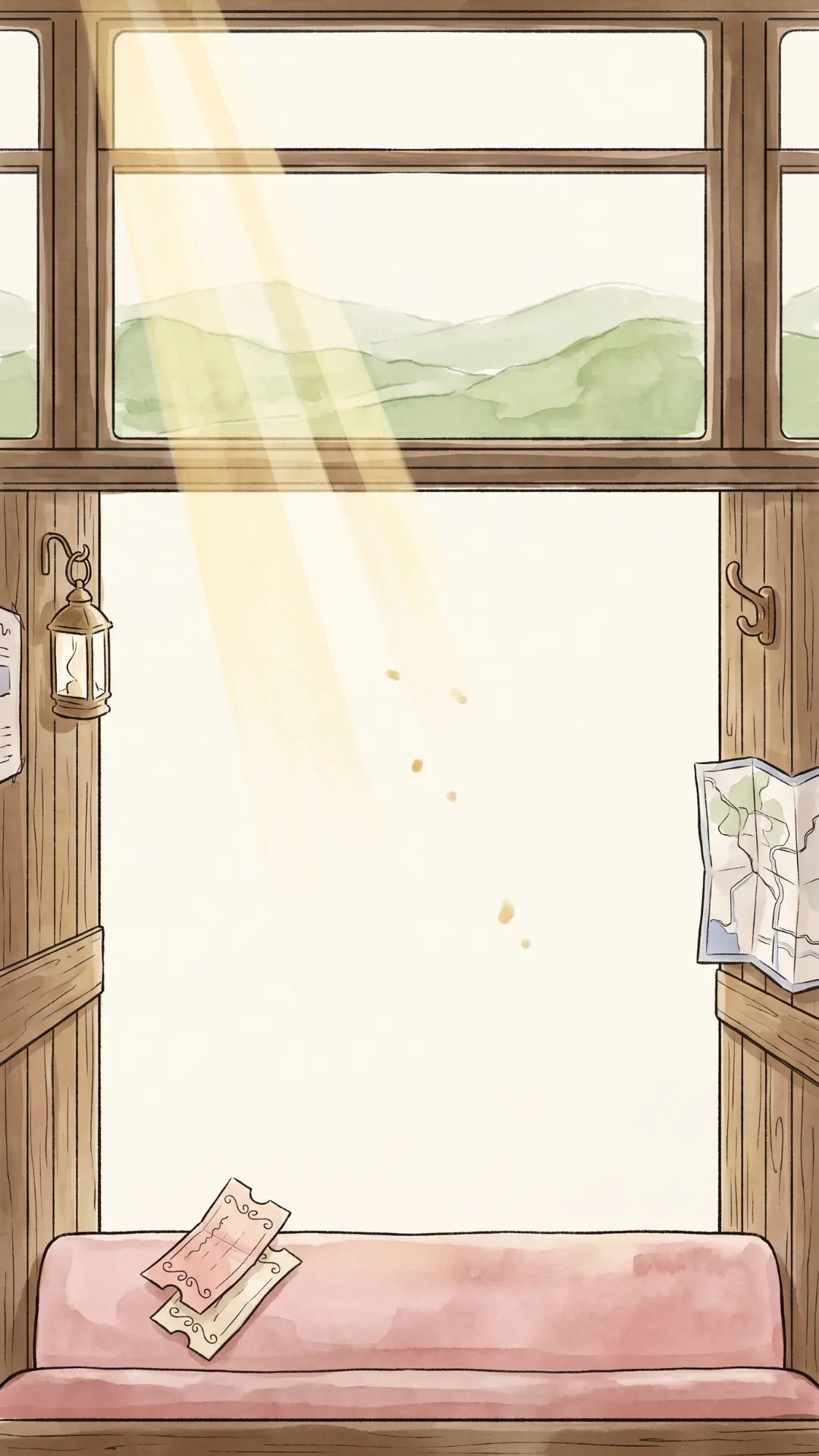 Forest train carriage wallpaper