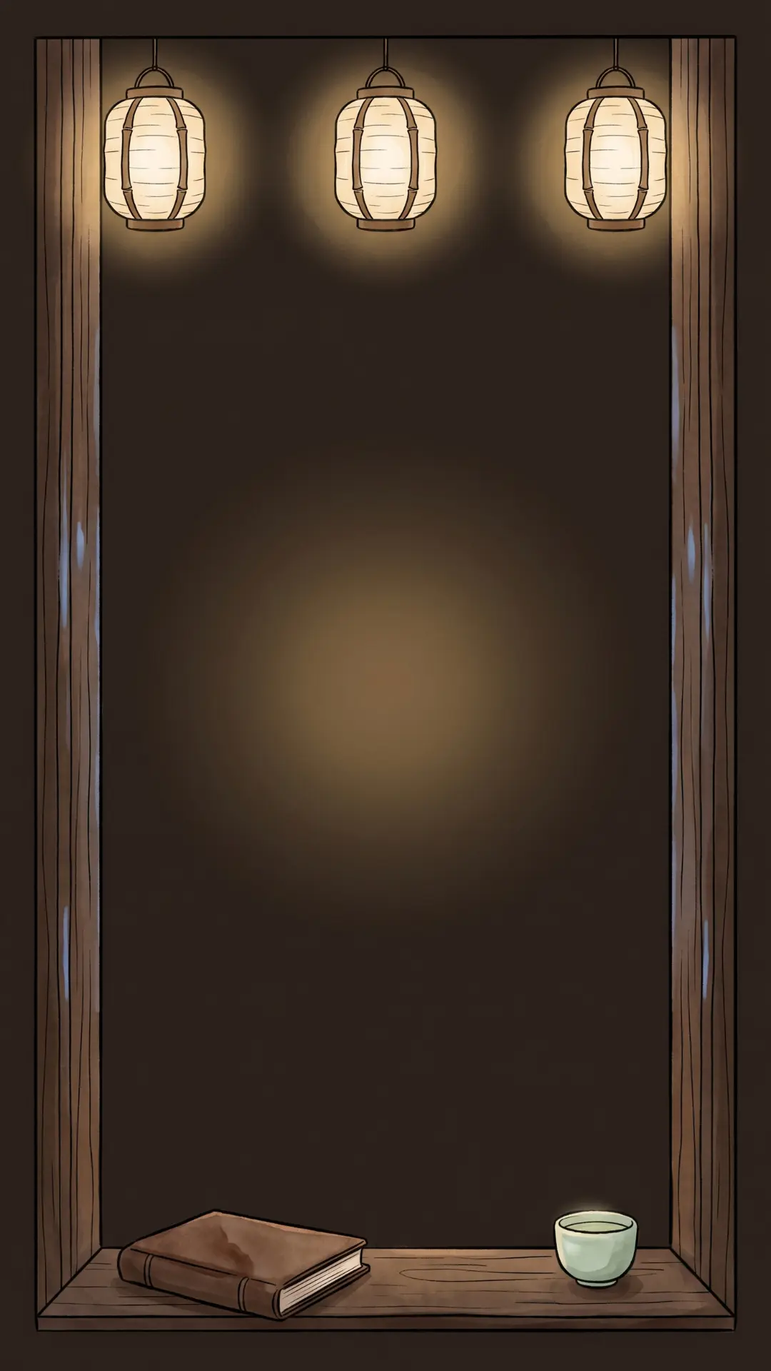 Bedside lamp wallpaper